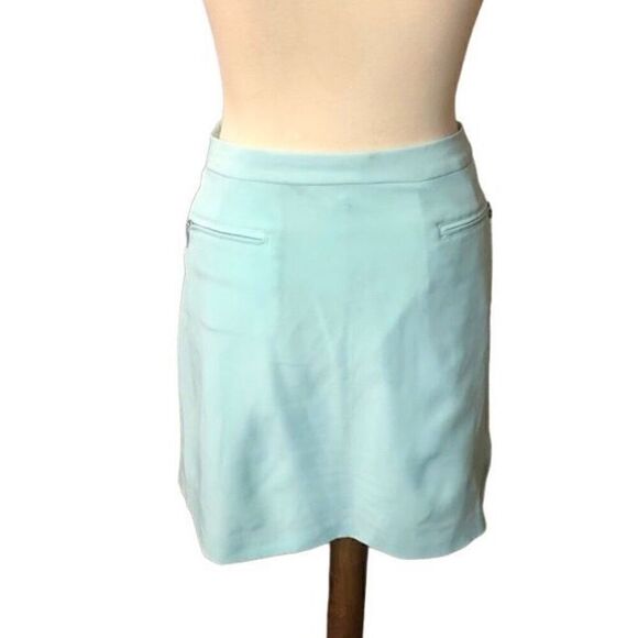 Izod light blue tennis golf skort hidden zipper closure size 12 - Picture 7 of 13